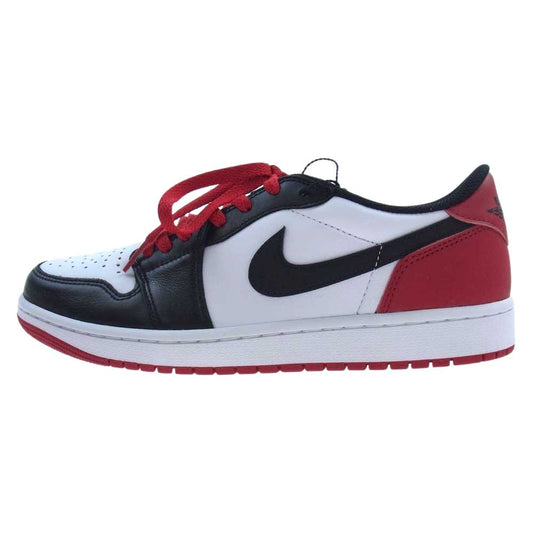 NIKE ナイキ CZ0790-106 1 RETRO LOW OG BLACK TOE レトロ ロー ブラック トゥ ローカット スニーカー レッド系 ホワイト系 27.5cm【新古品】【未使用】【中古】