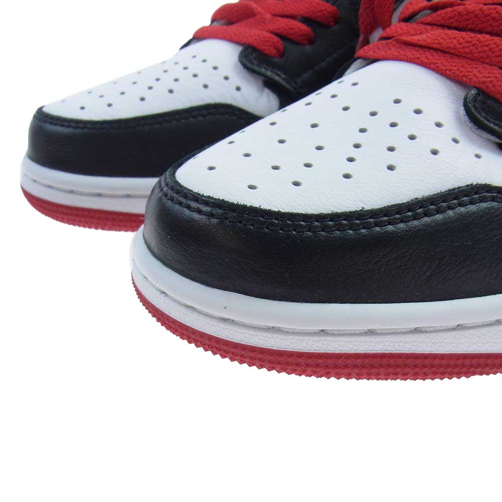 NIKE ナイキ CZ0790-106 1 RETRO LOW OG BLACK TOE レトロ ロー ブラック トゥ ローカット スニーカー レッド系 ホワイト系 27.5cm【新古品】【未使用】【中古】