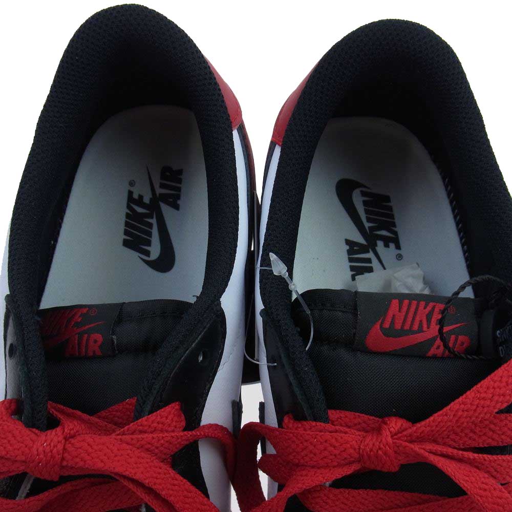 NIKE ナイキ CZ0790-106 1 RETRO LOW OG BLACK TOE レトロ ロー ブラック トゥ ローカット スニーカー レッド系 ホワイト系 27.5cm【新古品】【未使用】【中古】