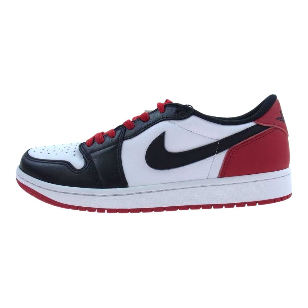 NIKE ナイキ CZ0790-106 1 RETRO LOW OG BLACK TOE レトロ ロー ブラック トゥ ローカット スニーカー ホワイト系 レッド系【新古品】【未使用】【中古】