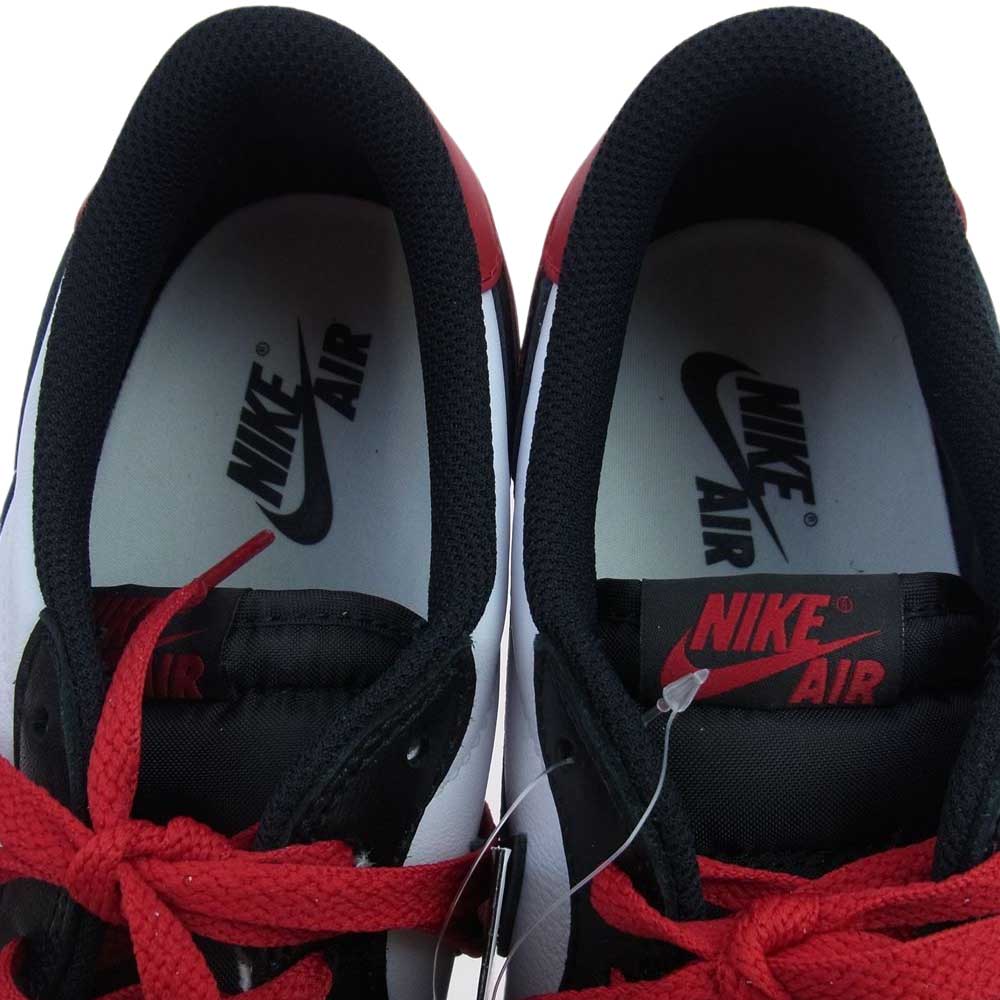 NIKE ナイキ CZ0790-106 1 RETRO LOW OG BLACK TOE レトロ ロー ブラック トゥ ローカット スニーカー ホワイト系 レッド系【新古品】【未使用】【中古】