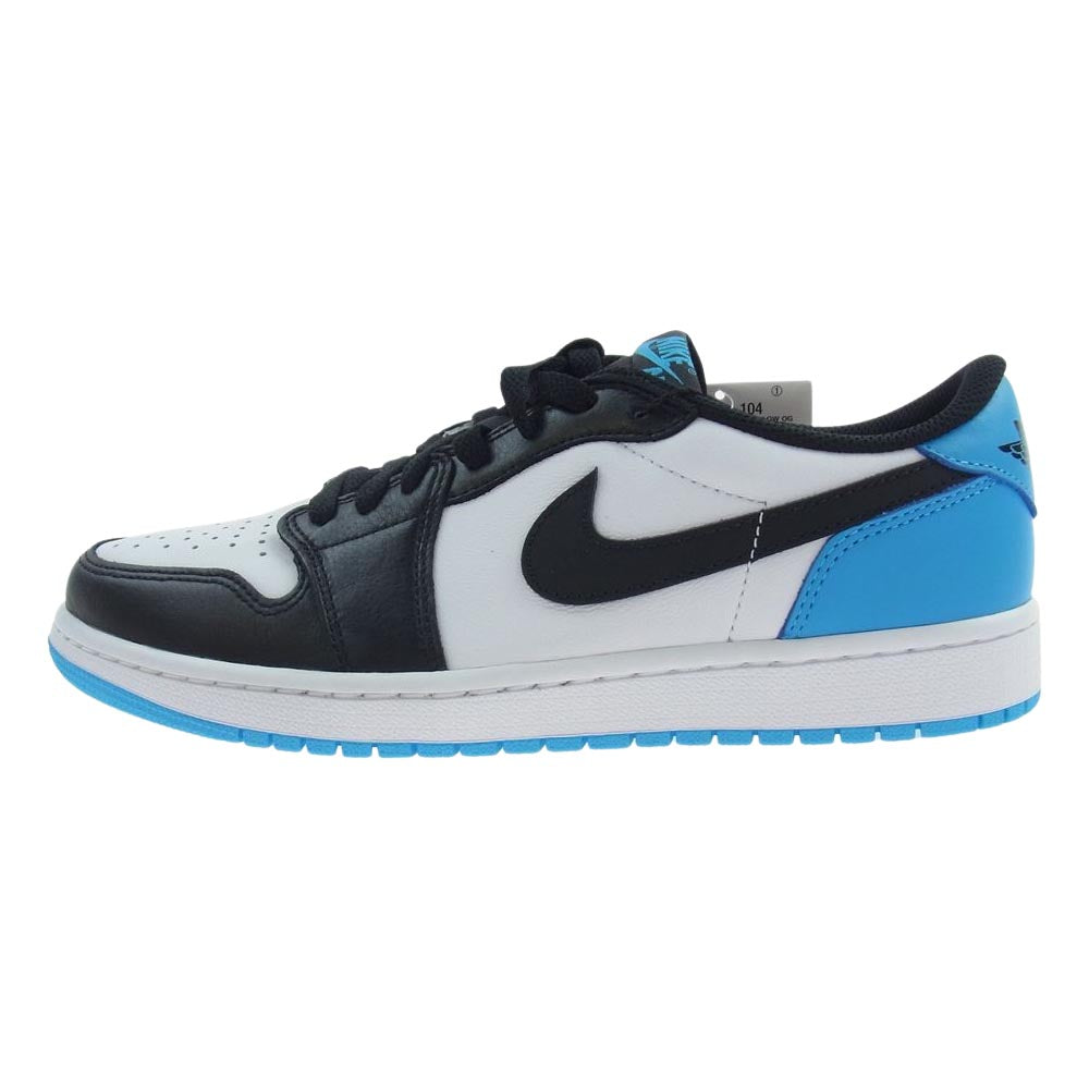 NIKE ナイキ CZ0790-104 1 LOW OG BLACK POWDER BLUE UNC 1 オージー ローカット スニーカー ホワイト系 ブルー系【新古品】【未使用】【中古】