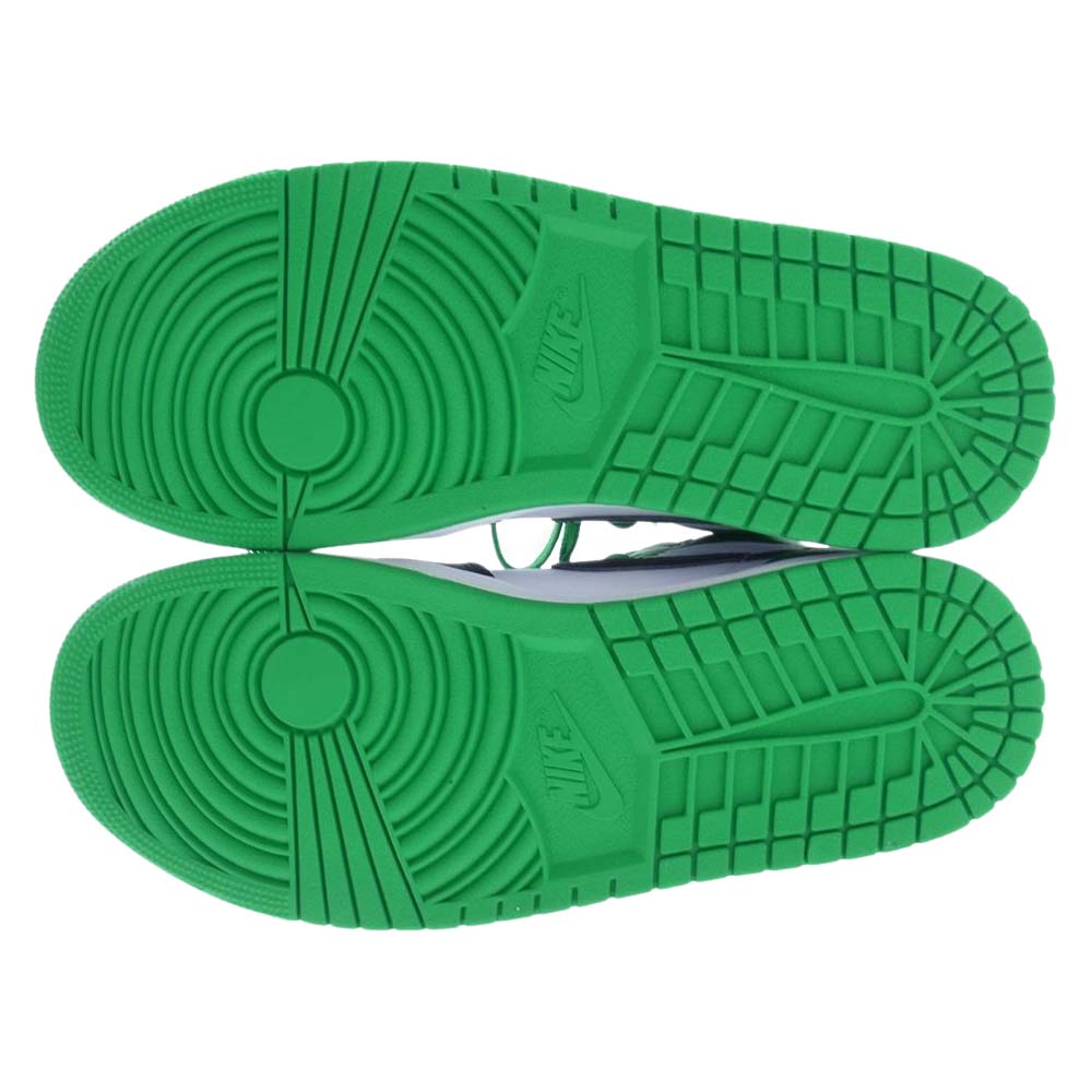 NIKE ナイキ DZ5485-031 1 RETRO HIGH OG Black and Lucky Green 1 レトロ ハイ ラッキーグリーン ハイカット スニーカー ホワイト系 グリーン系 27.5cm【新古品】【未使用】【中古】