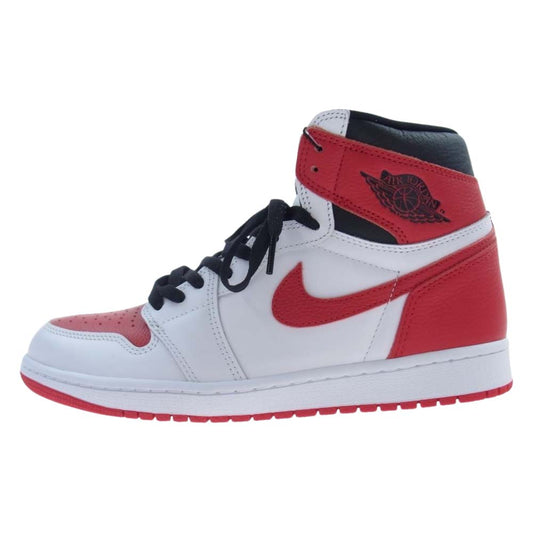 NIKE AIR JORDAN ナイキ ジョーダン 555088-161 1 AJ1 High OG Heritage エアジョーダン ハイ ヘリテージ スニーカー レッド系 ホワイト系 28cm【新古品】【未使用】【中古】
