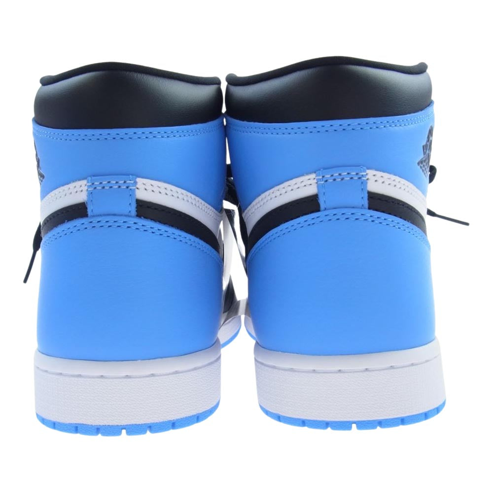 NIKE AIR JORDAN ナイキ ジョーダン DZ5485-400 1 AJ1 Retro High OG University Blue UNC Toe レトロ ハイ ユニバーシティブルー UNC トゥ ハイカット スニーカー ブルー系 ホワイト系 27.5cm【新古品】【未使用】【中古】