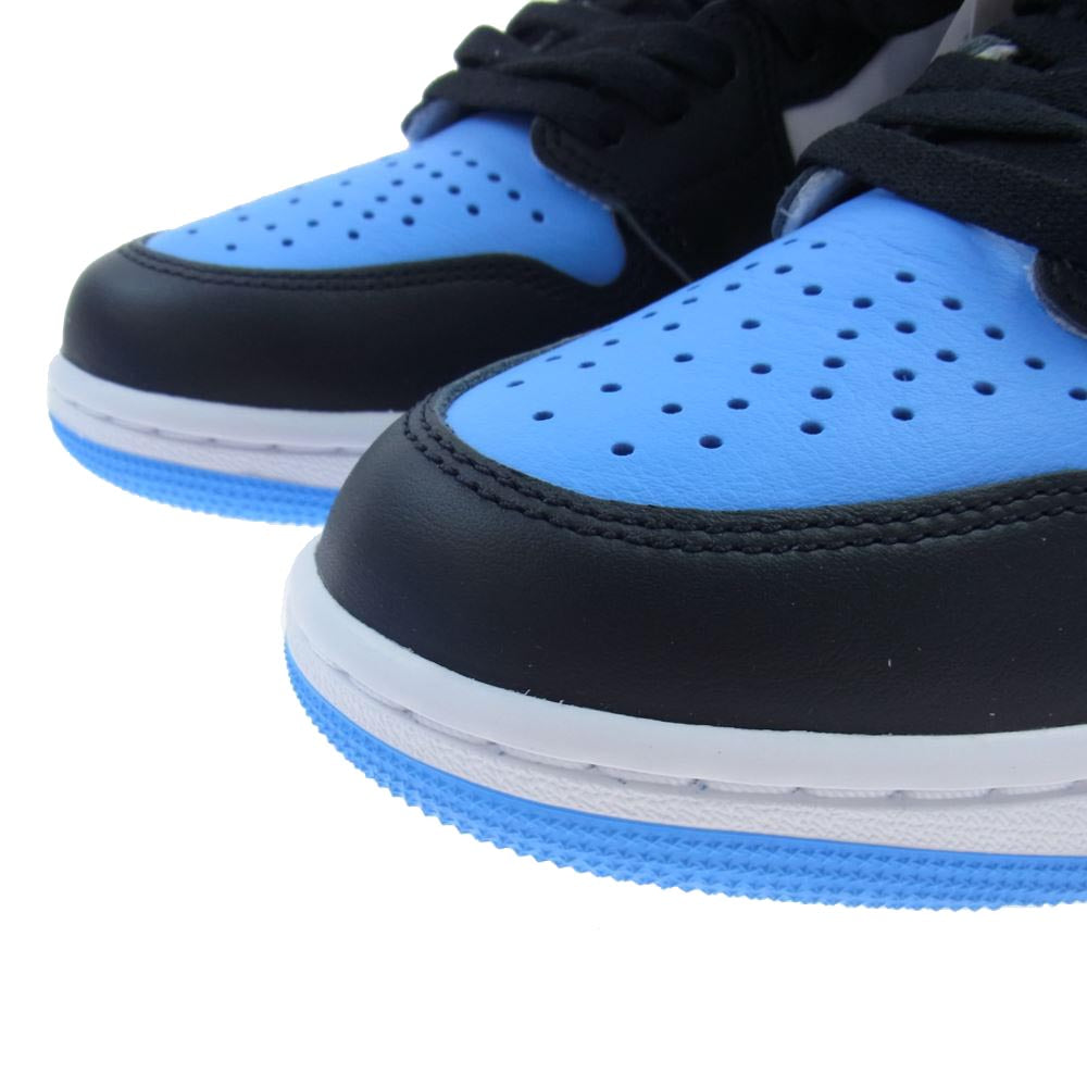 NIKE AIR JORDAN ナイキ ジョーダン DZ5485-400 1 AJ1 Retro High OG University Blue UNC Toe レトロ ハイ ユニバーシティブルー UNC トゥ ハイカット スニーカー ブルー系 ホワイト系 27.5cm【新古品】【未使用】【中古】