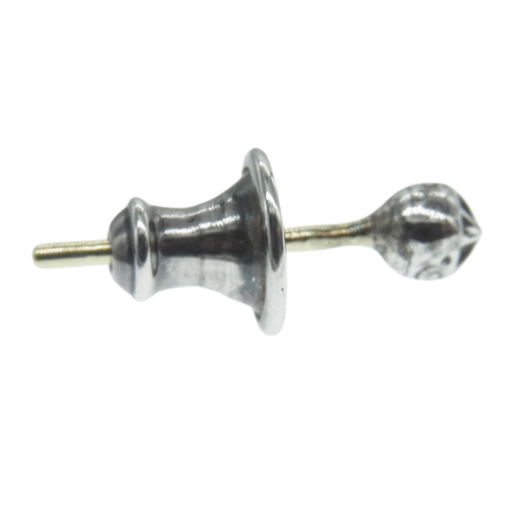CHROME HEARTS クロムハーツ（原本無） STUD CRS BALL MINI ミニ クロスボール スタッド ピアス シルバー系【中古】