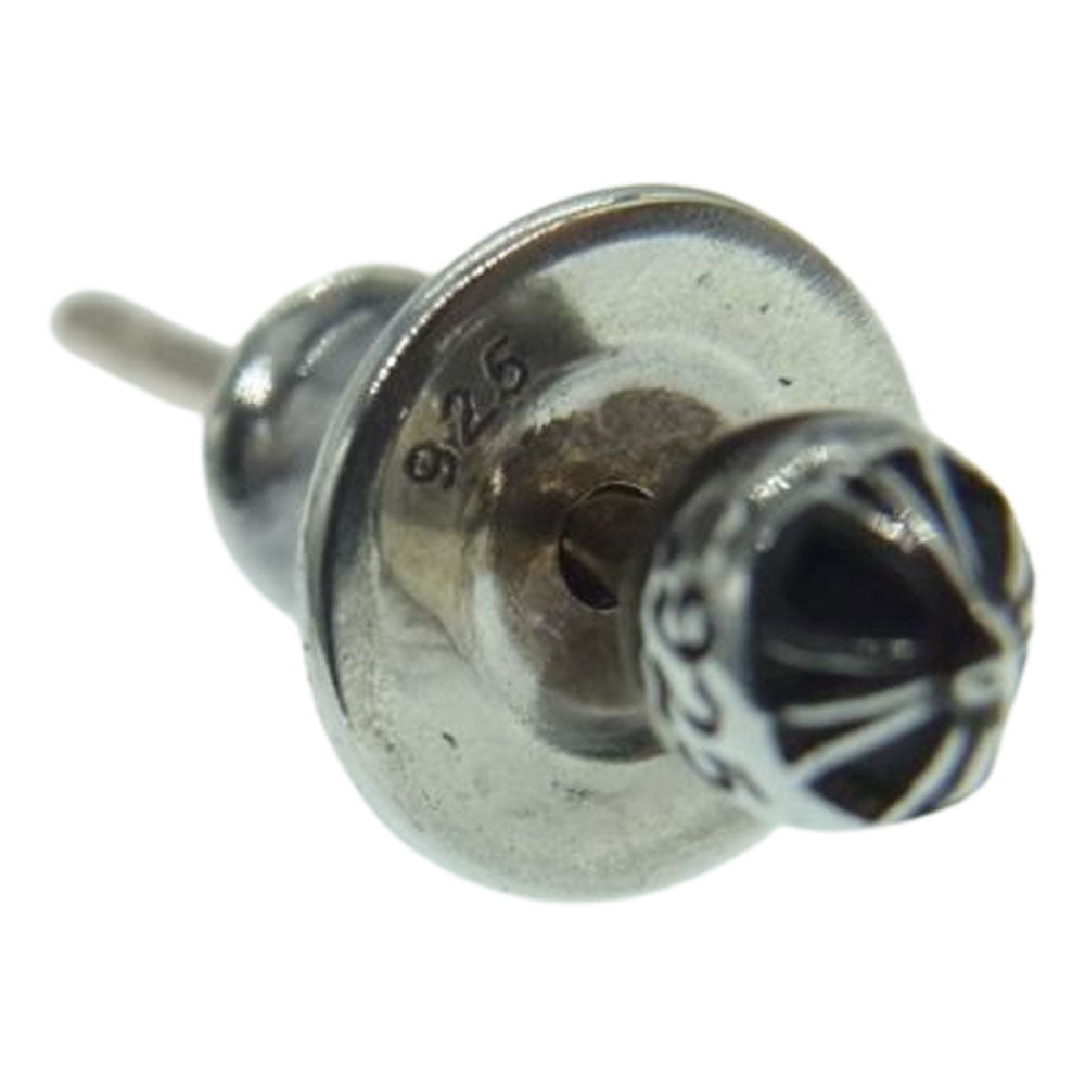 CHROME HEARTS クロムハーツ（原本無） STUD CRS BALL MINI ミニ クロスボール スタッド ピアス シルバー系【中古】