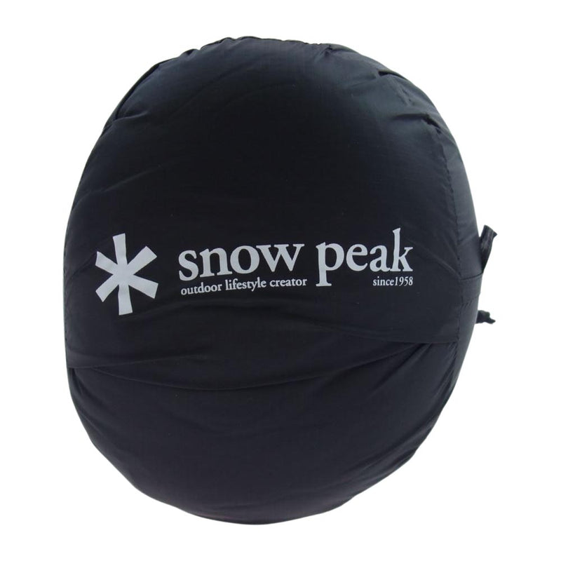 snowpeak スノーピーク BDD-021 BACOO バクー キャンプ シュラフ ブラック系【新古品】【未使用】【中古】