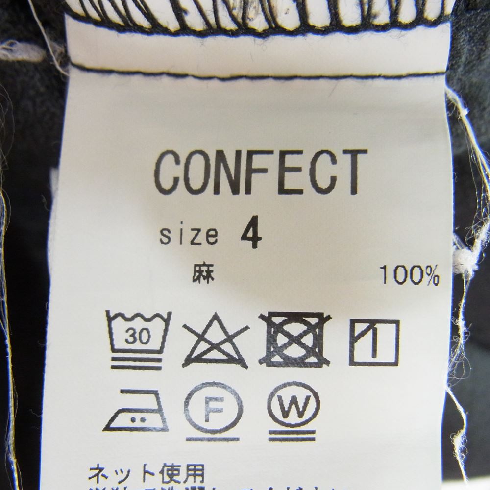 ネストローブ コンフェクト 22AW 02222-0054 リネンアムンゼンイージーパンツ ブラック系 4【中古】