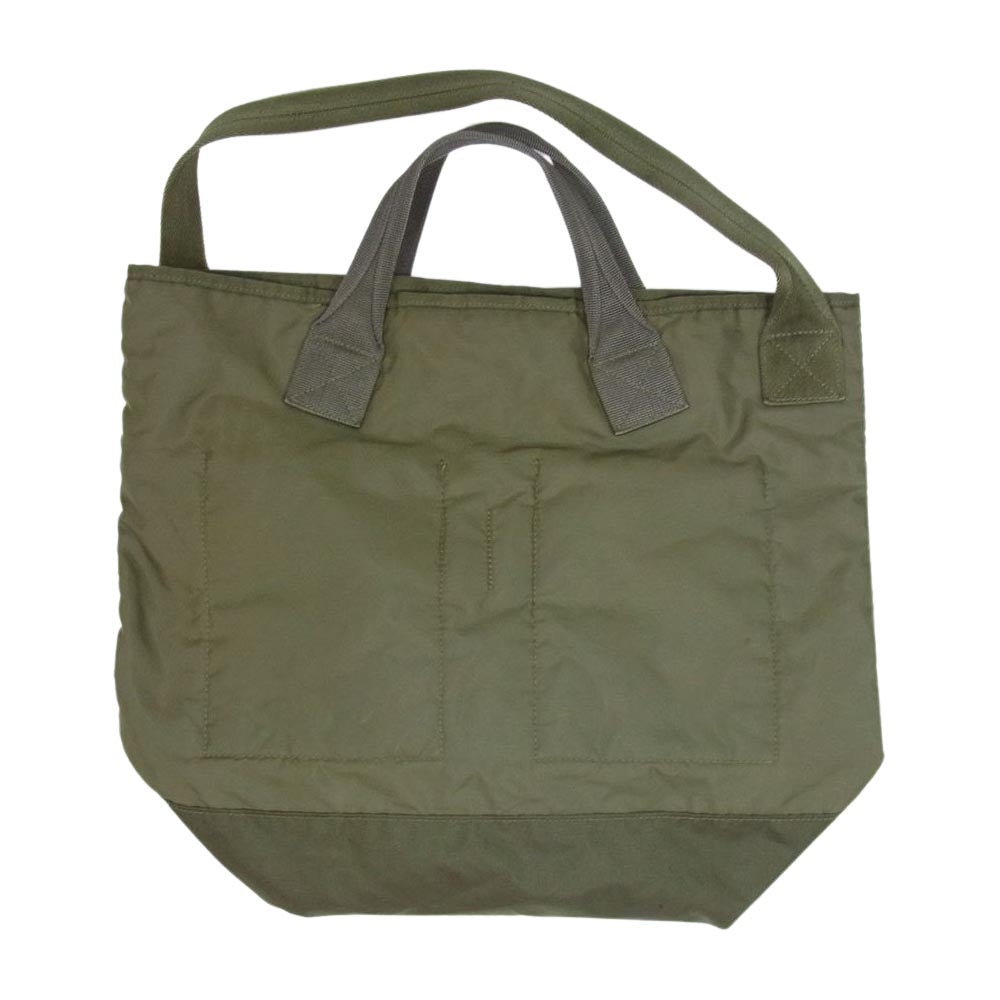 PORTER ポーター × KAPTAIN SUNSHINE キャプテンサンシャイン Quilting Military Nylon Tote キルティング ミリタリー ナイロントートバッグ カーキ系【中古】