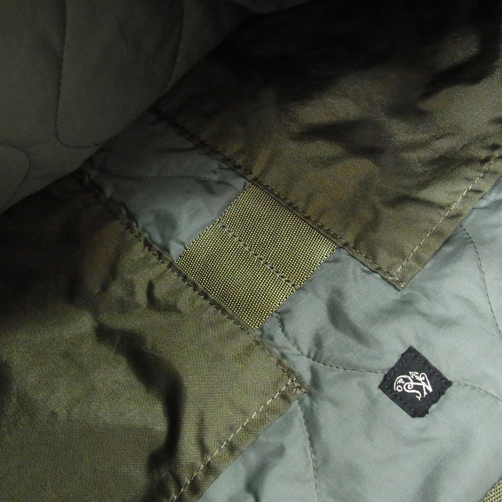 PORTER ポーター × KAPTAIN SUNSHINE キャプテンサンシャイン Quilting Military Nylon Tote キルティング ミリタリー ナイロントートバッグ カーキ系【中古】