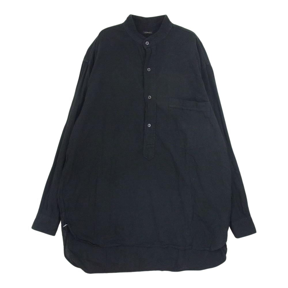COMOLI コモリ 21SS T01-02010 ベタシャン プルオーバー シャツ BLACK ブラック ブラック系 2【中古】