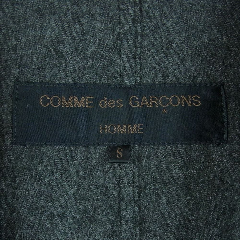 COMME des GARCONS HOMME コムデギャルソンオム AD1998 HJ-04012S ヴィテージ 90s 田中オム ウール 3B テーラード ジャケット パンツ セットアップ グレー系 S【中古】