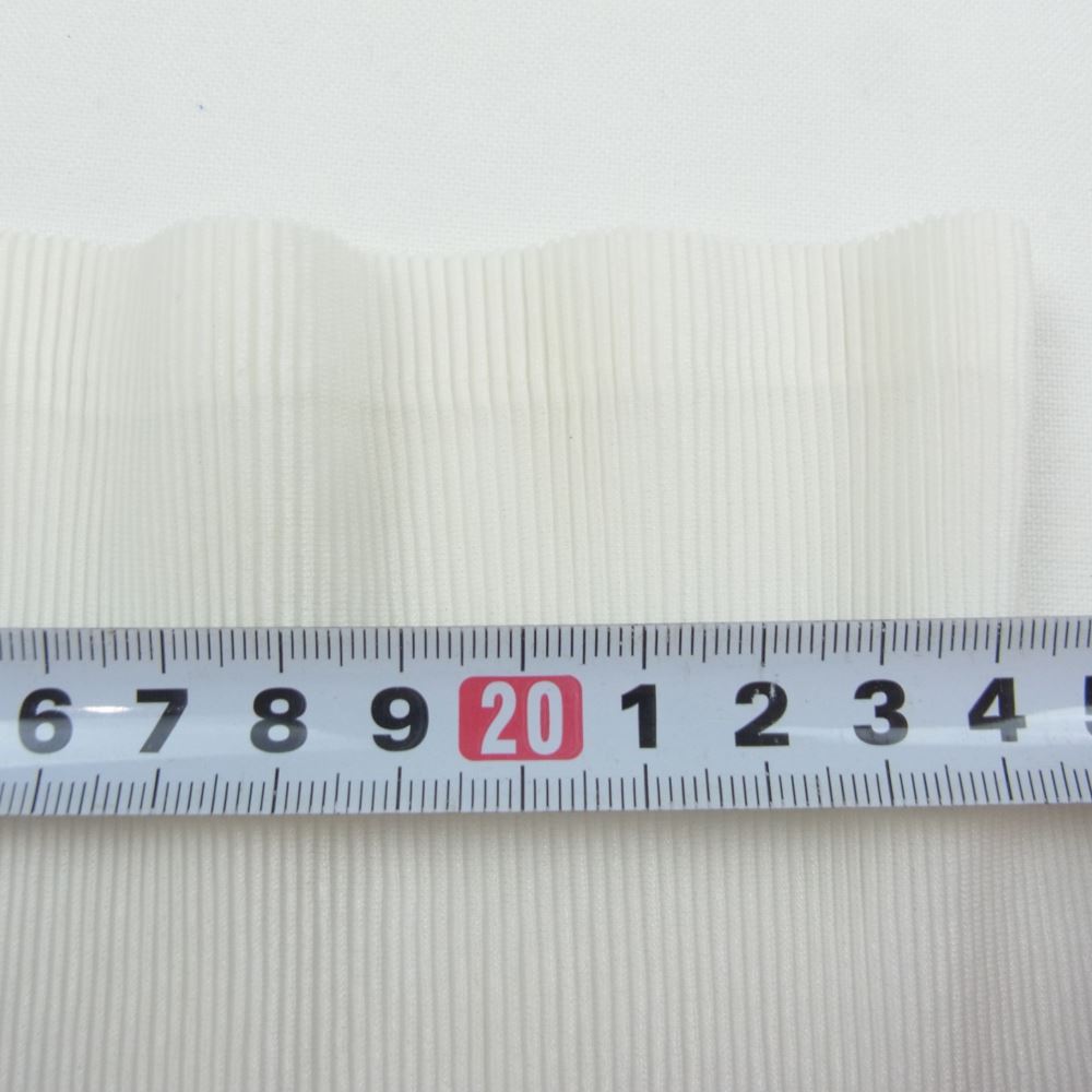 PLEATS PLEASE プリーツプリーズ イッセイミヤケ PP02FK105 プリーツ加工 細プリーツ ボトルネック フレンチスリーブ 半袖 ホワイト系 03【中古】