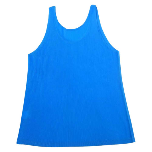 PLEATS PLEASE プリーツプリーズ イッセイミヤケ プリーツ加工 細プリーツ キャミソール カットソー ブルー系【中古】