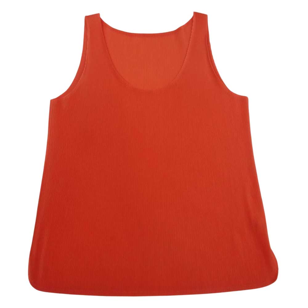 PLEATS PLEASE プリーツプリーズ イッセイミヤケ PP81FK381 プリーツ加工 細プリーツ ノースリーブ カットソー レッド系 03【中古】