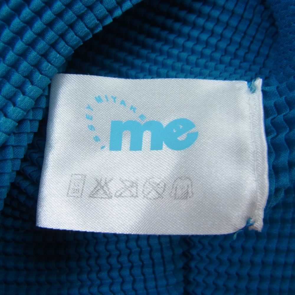 ISSEY MIYAKE イッセイミヤケ MI21FR226 me ミー プリーツ加工 ボックスプリーツ タンクトップ ブルー系【中古】