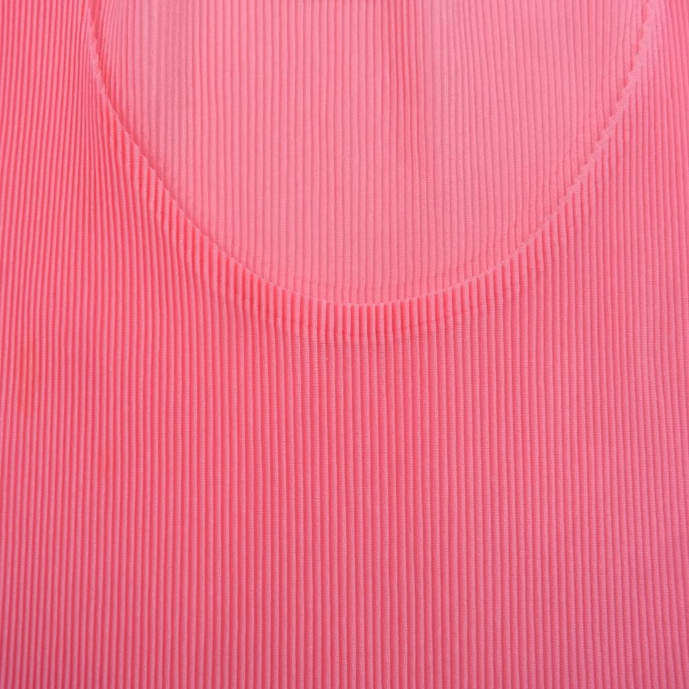 PLEATS PLEASE プリーツプリーズ イッセイミヤケ プリーツ加工 細プリーツ カットソー 半袖 ピンク系【中古】