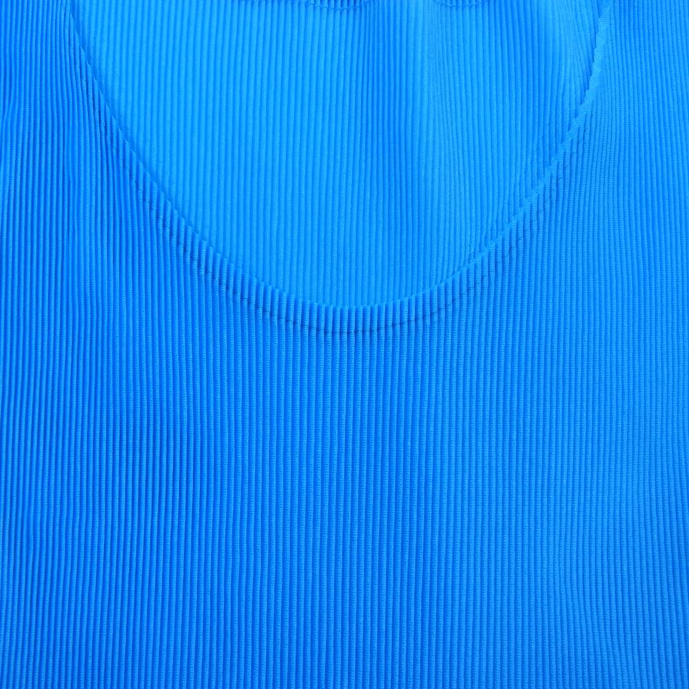 PLEATS PLEASE プリーツプリーズ イッセイミヤケ プリーツ加工 細プリーツ カットソー 半袖 ブルー系【中古】