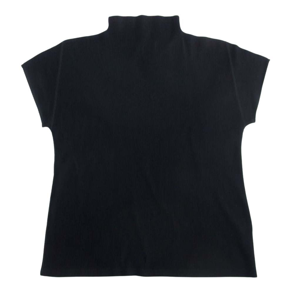 PLEATS PLEASE プリーツプリーズ イッセイミヤケ PP02FK105 プリーツ加工 細プリーツ ボトルネック カットソー ブラック ブラック系 03【中古】
