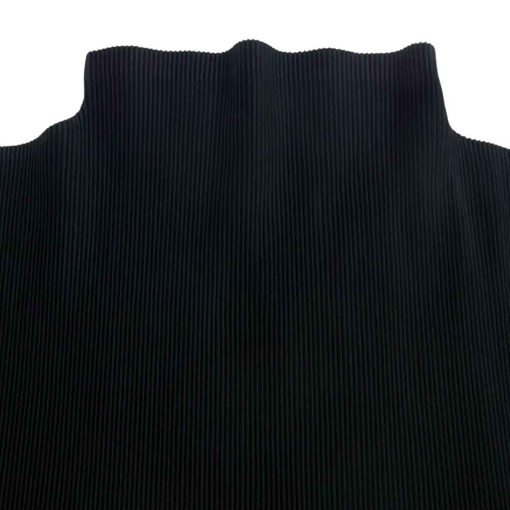 PLEATS PLEASE プリーツプリーズ イッセイミヤケ PP02FK105 プリーツ加工 細プリーツ ボトルネック カットソー ブラック ブラック系 03【中古】