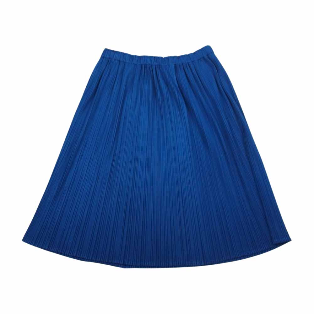 PLEATS PLEASE プリーツプリーズ イッセイミヤケ PP81-JG127 プリーツ加工 スカート ブルー系 5【美品】【中古】