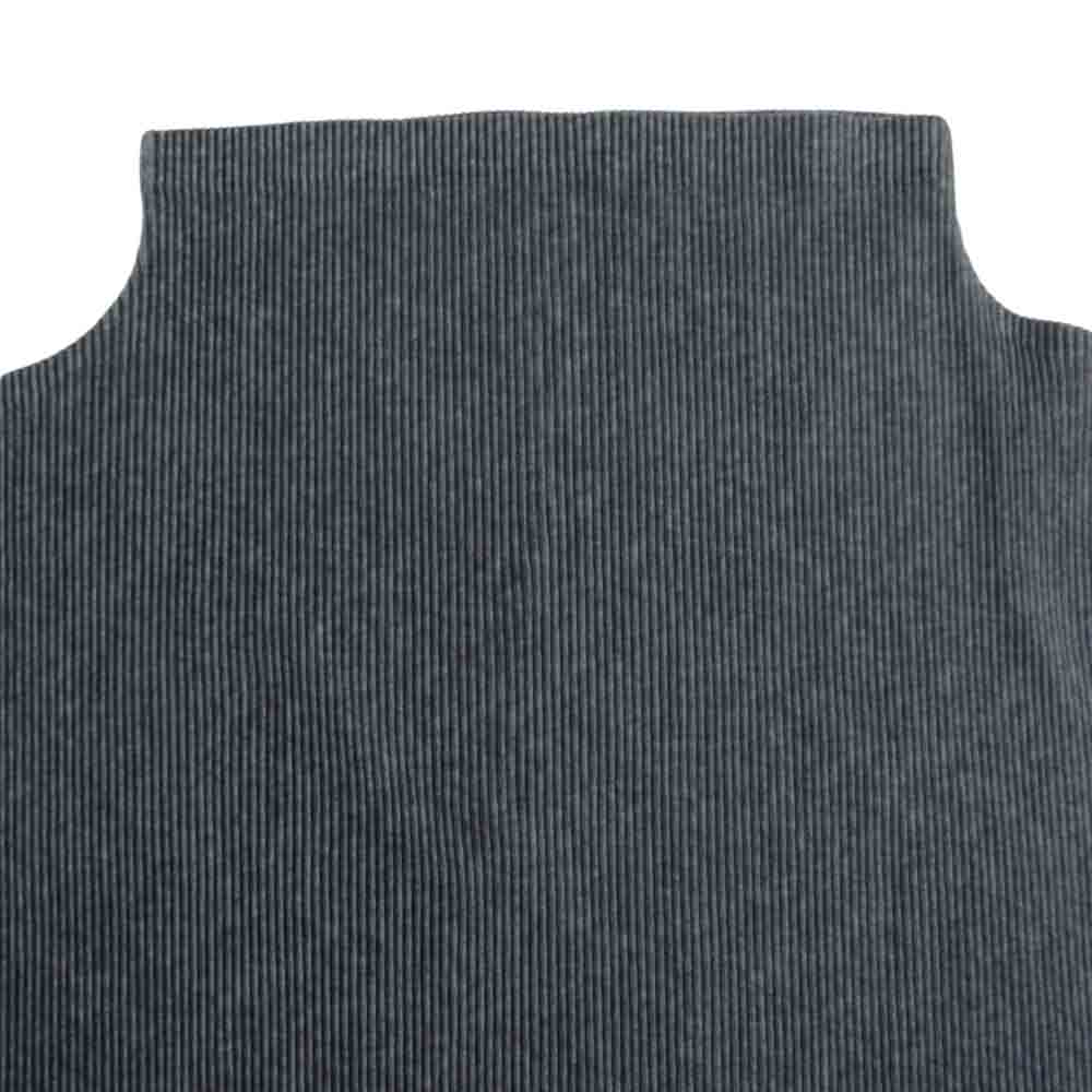 PLEATS PLEASE プリーツプリーズ イッセイミヤケ PP02FK113 プリーツ加工 細プリーツ ボトルネック カットソー 五分袖  グレー系 03【美品】【中古】