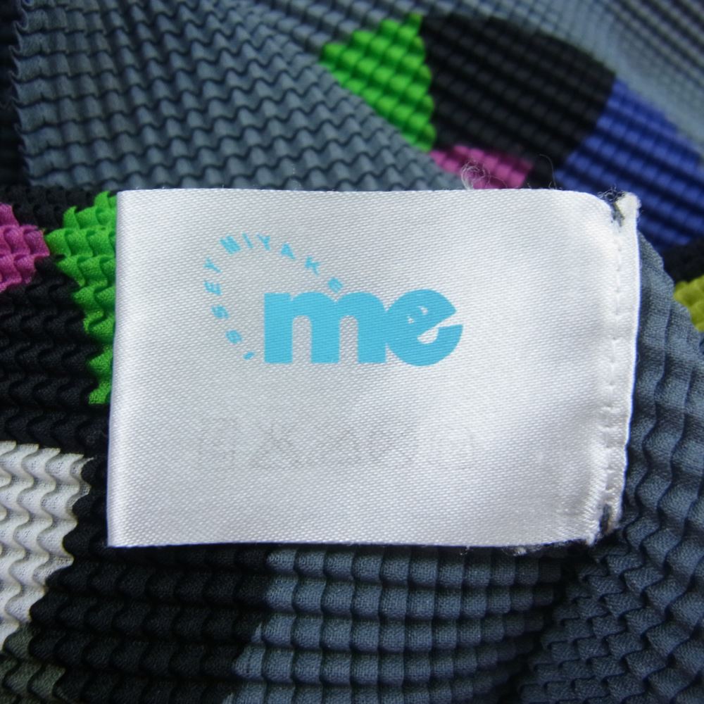 ISSEY MIYAKE イッセイミヤケ MI21FK356 me ミー ボックスプリーツ加工 総柄 カットソー グレー系【中古】