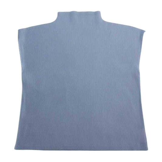 PLEATS PLEASE プリーツプリーズ イッセイミヤケ PP31-FK325 プリーツ加工 細プリーツ ボトルネック フレンチスリーブ 半袖 ライトグレー グレー系 3【中古】