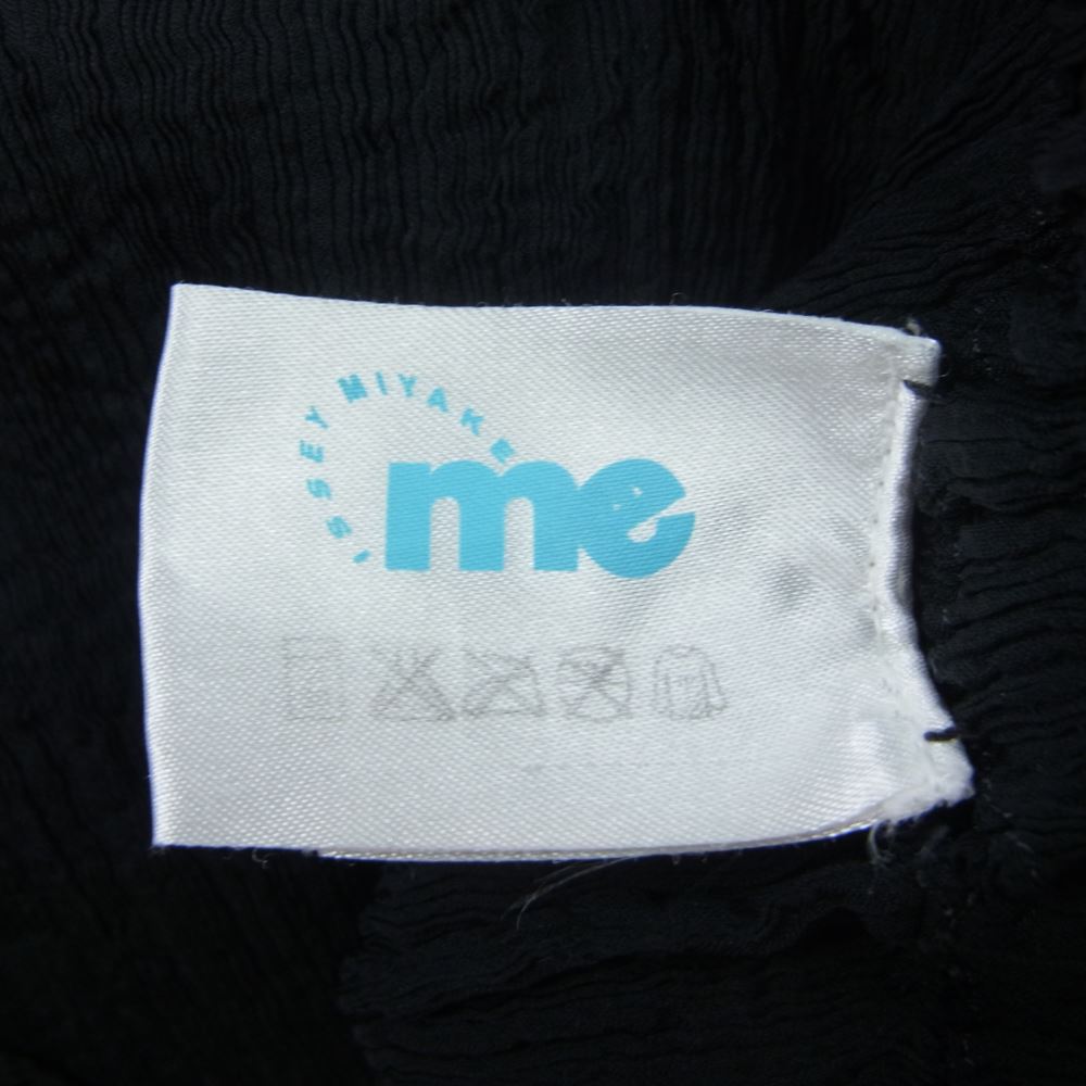 ISSEY MIYAKE イッセイミヤケ MI13FF312 me ミー プリーツ シワ加工 フレア パンツ ブラック系【中古】