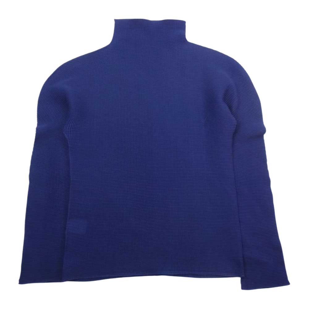 ISSEY MIYAKE イッセイミヤケ MI11FJ171 me ミー ボックスプリーツ プリーツ加工 細プリーツ ボトルネック カットソー パープル系【中古】