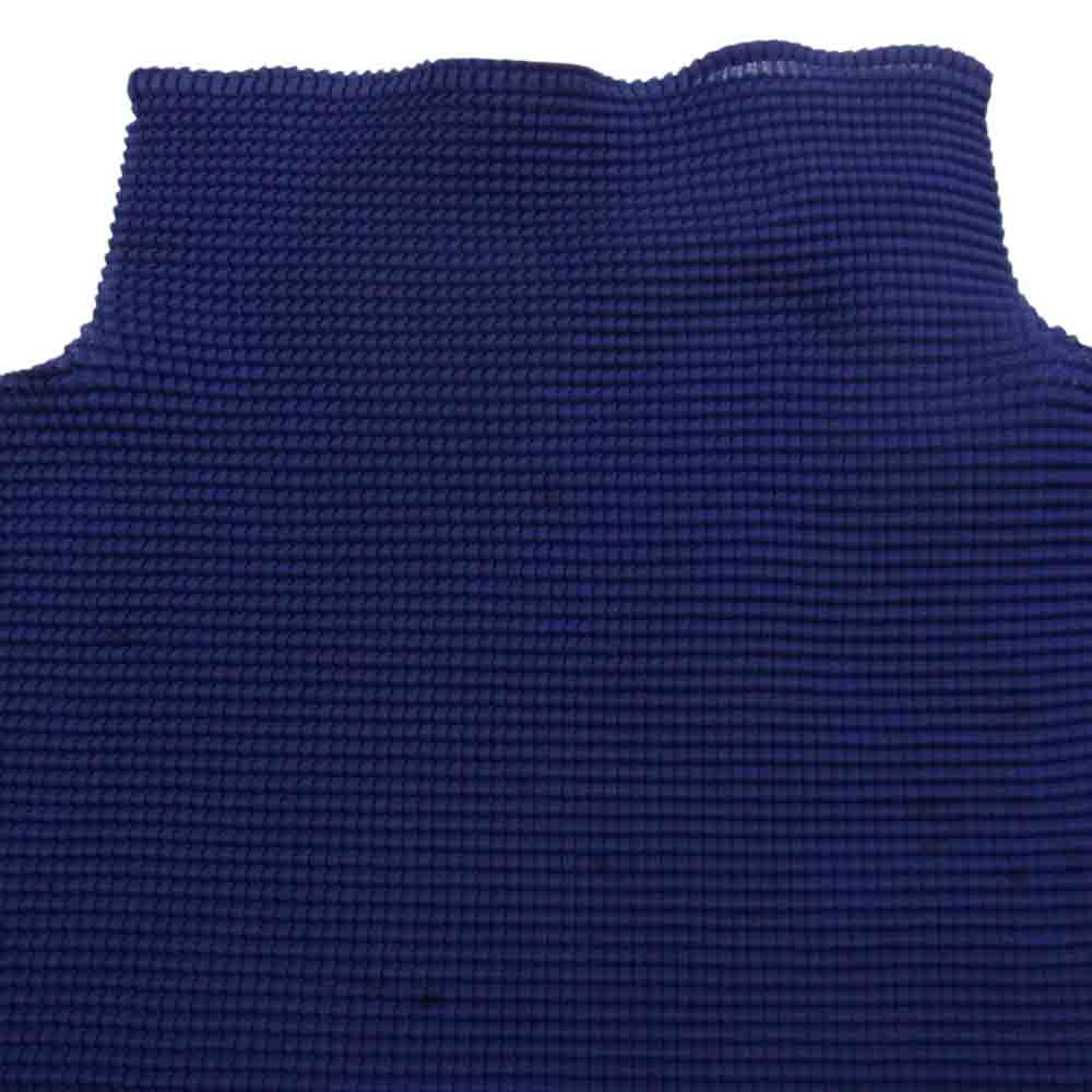 ISSEY MIYAKE イッセイミヤケ MI11FJ171 me ミー ボックスプリーツ プリーツ加工 細プリーツ ボトルネック カットソー パープル系【中古】