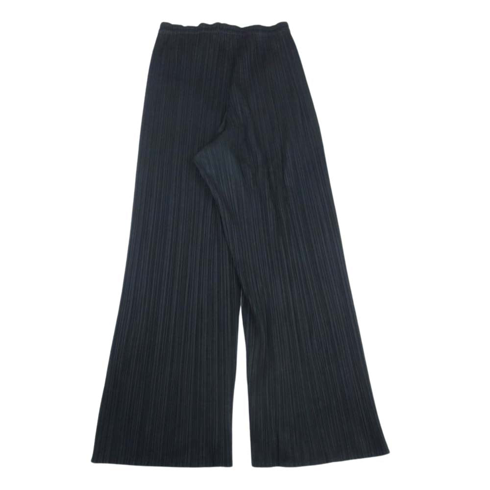 PLEATS PLEASE プリーツプリーズ イッセイミヤケ PP05-JF004 プリーツ加工 ロング ストレート パンツ ブラック ブラック系 1【美品】【中古】