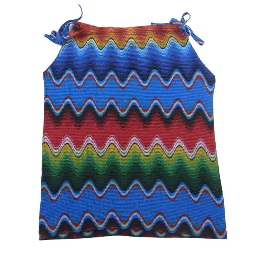 ISSEY MIYAKE イッセイミヤケ MI03FR263 me ミー ボックスプリーツ加工 グラデーションボーダー キャミソール マルチカラー系【中古】