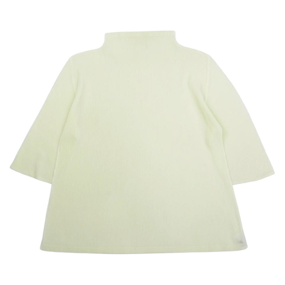 PLEATS PLEASE プリーツプリーズ イッセイミヤケ PP31-FK333 プリーツ加工 細プリーツ バイアスプリーツ ボトルネックカットソー イエロー系 3【中古】