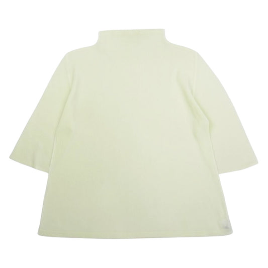 PLEATS PLEASE プリーツプリーズ イッセイミヤケ PP31-FK333 プリーツ加工 細プリーツ バイアスプリーツ ボトルネックカットソー イエロー系 3【中古】