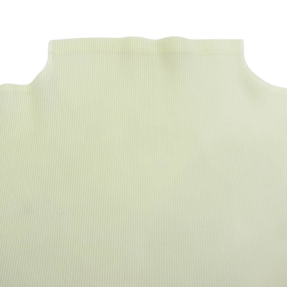 PLEATS PLEASE プリーツプリーズ イッセイミヤケ PP31-FK333 プリーツ加工 細プリーツ バイアスプリーツ ボトルネックカットソー イエロー系 3【中古】