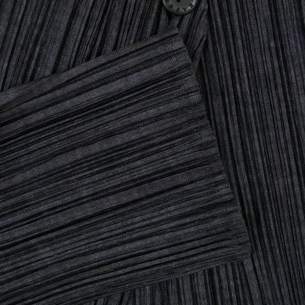PLEATS PLEASE プリーツプリーズ イッセイミヤケ PP91-J0128 プリーツ加工 1ボタン ボレロ ショート丈 カーディガン 長袖 ブラック ブラック系【美品】【中古】