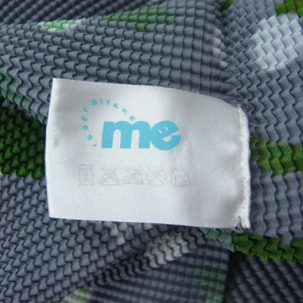 ISSEY MIYAKE イッセイミヤケ MI11FK207 me ミー ボックスプリーツ加工 フラワー ドット ノースリーブ カットソー グレー系【中古】