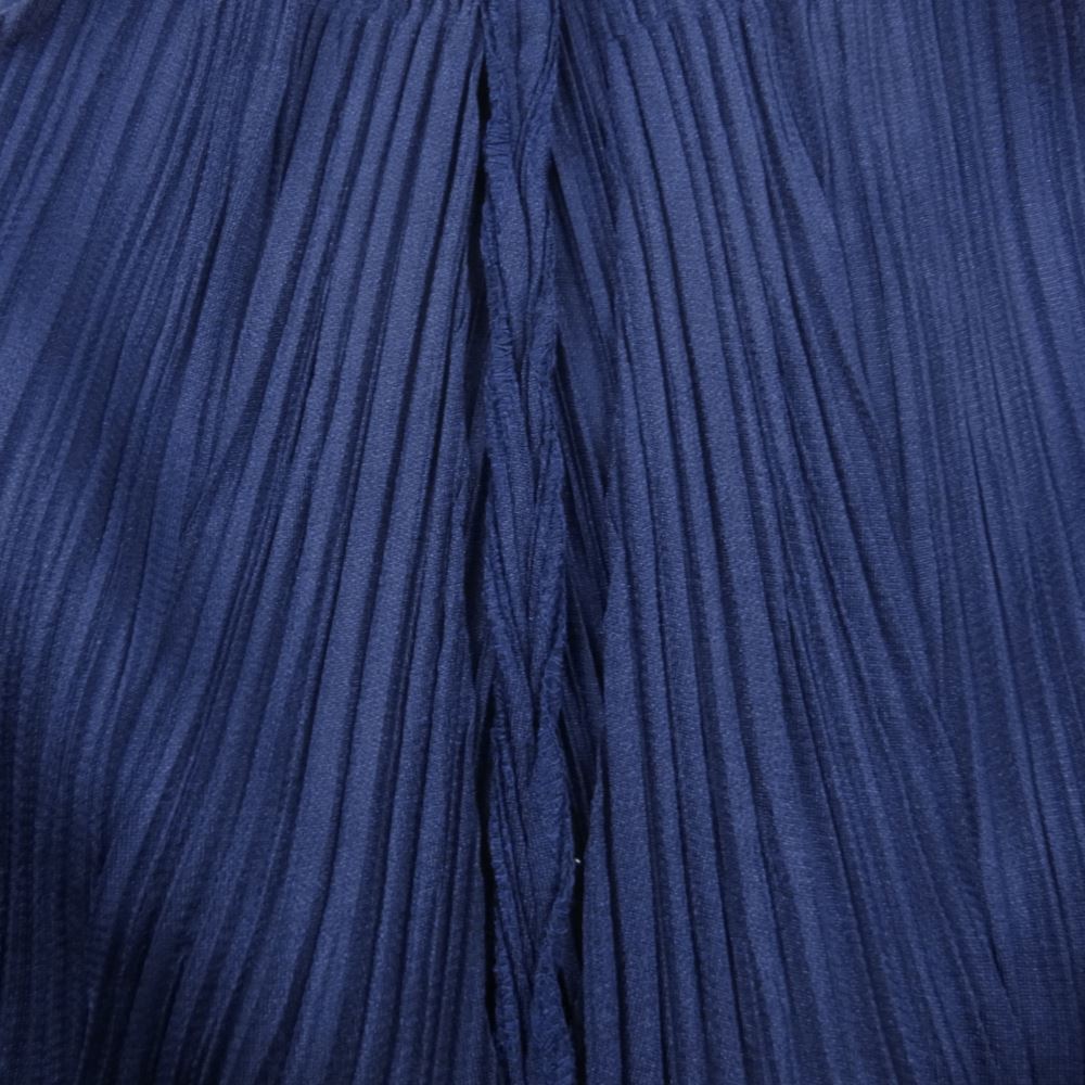 PLEATS PLEASE プリーツプリーズ イッセイミヤケ PP31-JO182 プリーツ加工 ハイネック カーディガン ジャケット パープル系 3【中古】