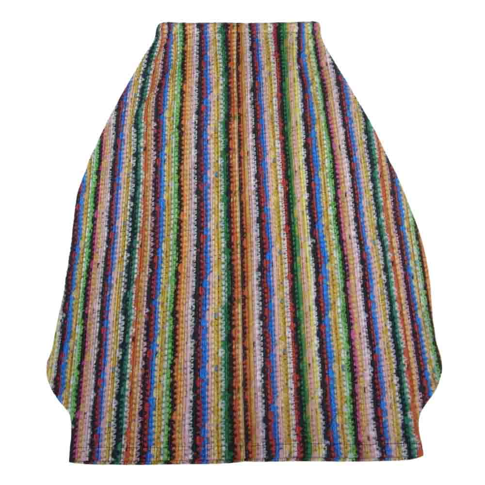 PLEATS PLEASE プリーツプリーズ イッセイミヤケ PP43-JG786 プリーツ加工 ニット転写 レインボーストライプ グラデーション バルーン スカート マルチカラー系 1【美品】【中古】
