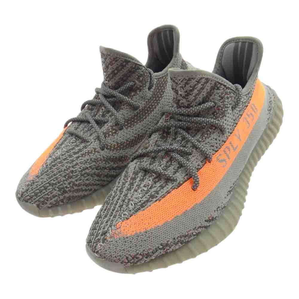 adidas アディダス GW1229 YEEZY Boost 350 V2 Beluga Reflective イージー ブースト ベルーガ リフレクティブ スニーカー グレー系 オレンジ系 28.5cm【美品】【中古】