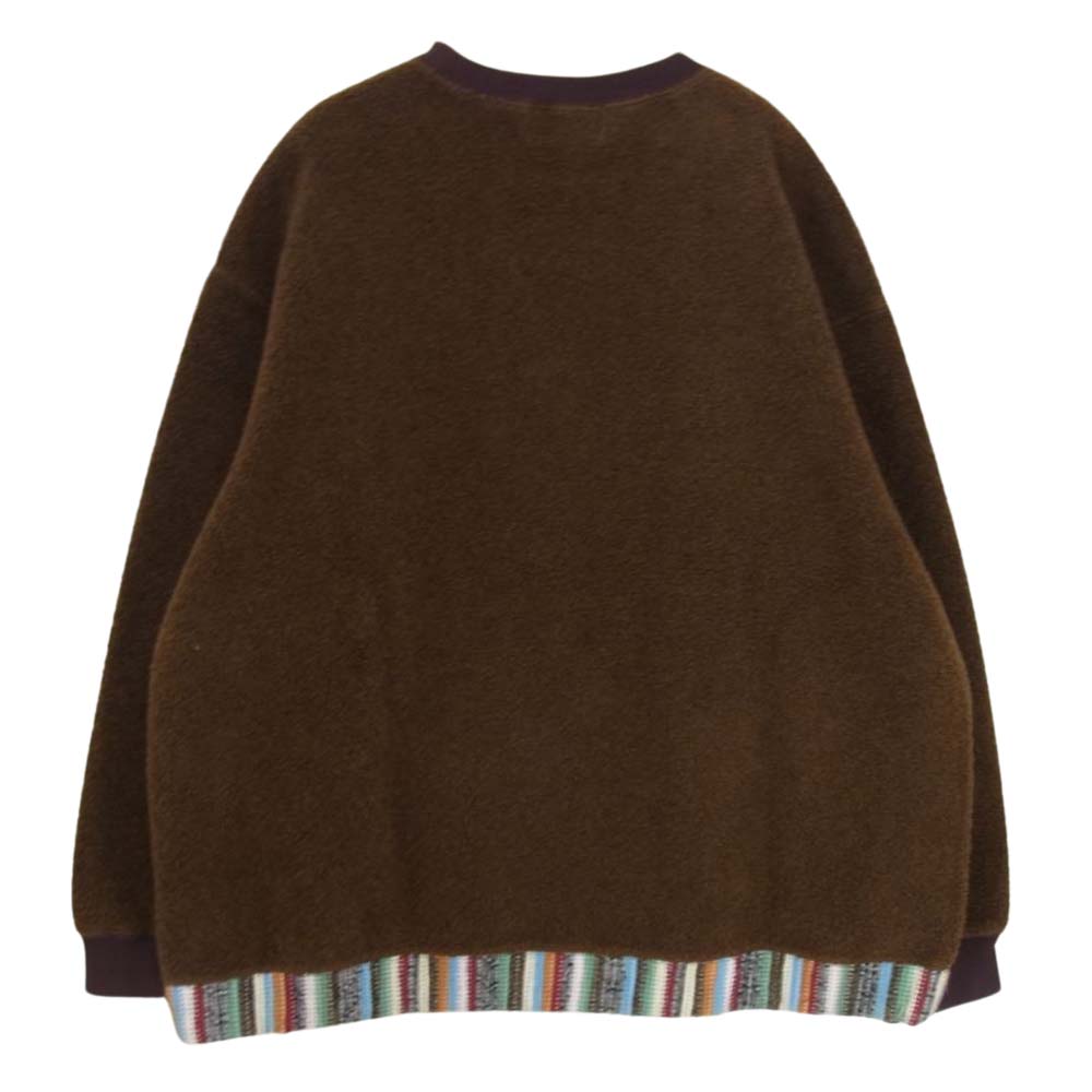 クオン 19AW 1902-CS07  裂き織りプルオーバー スウェット ブラウン系 L【極上美品】【中古】
