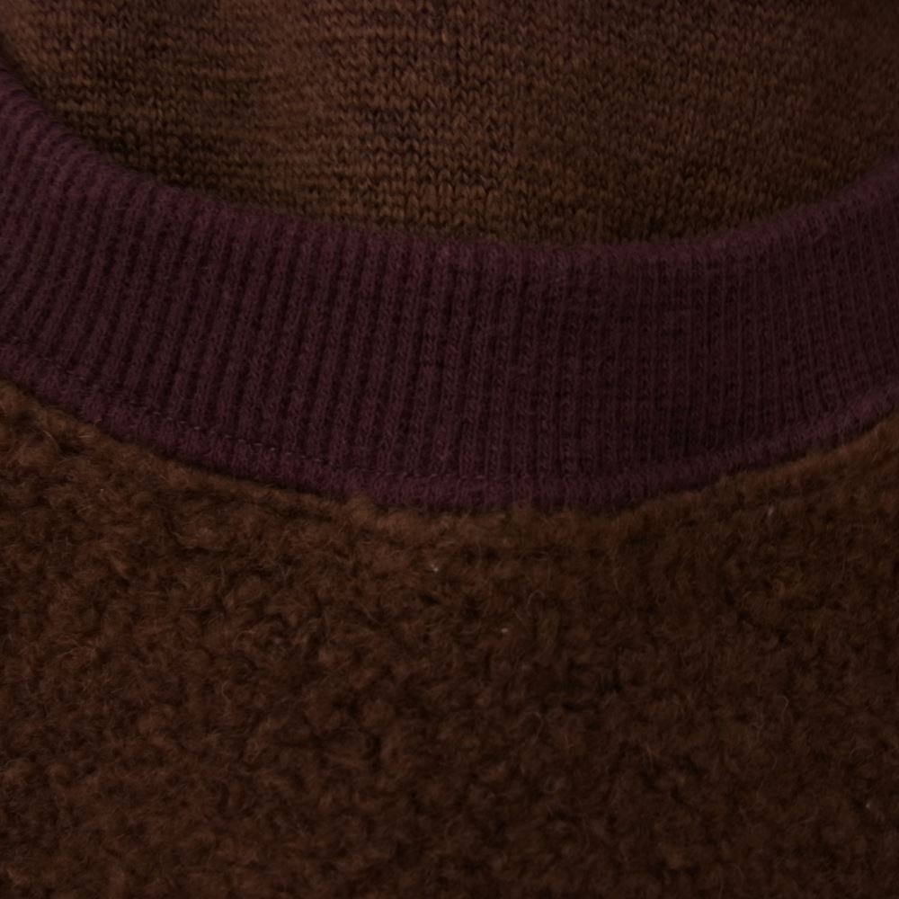 クオン 19AW 1902-CS07  裂き織りプルオーバー スウェット ブラウン系 L【極上美品】【中古】