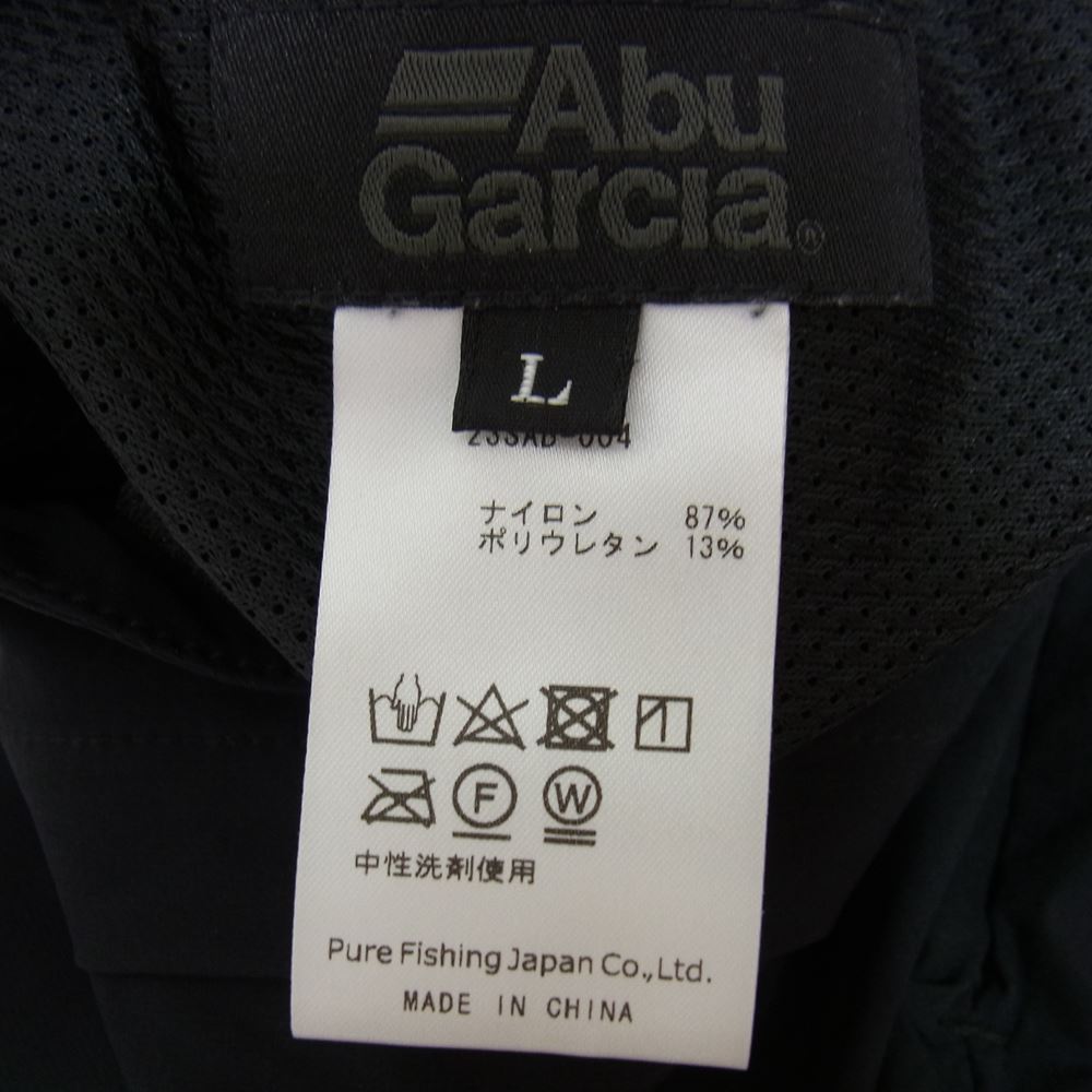 アブガルシア 23SS 23SAB-004 WATER RESISTANT POCKETABLE PANTS ウェザー レジスタント ポケッタブル パンツ ブラック系 L【新古品】【未使用】【中古】
