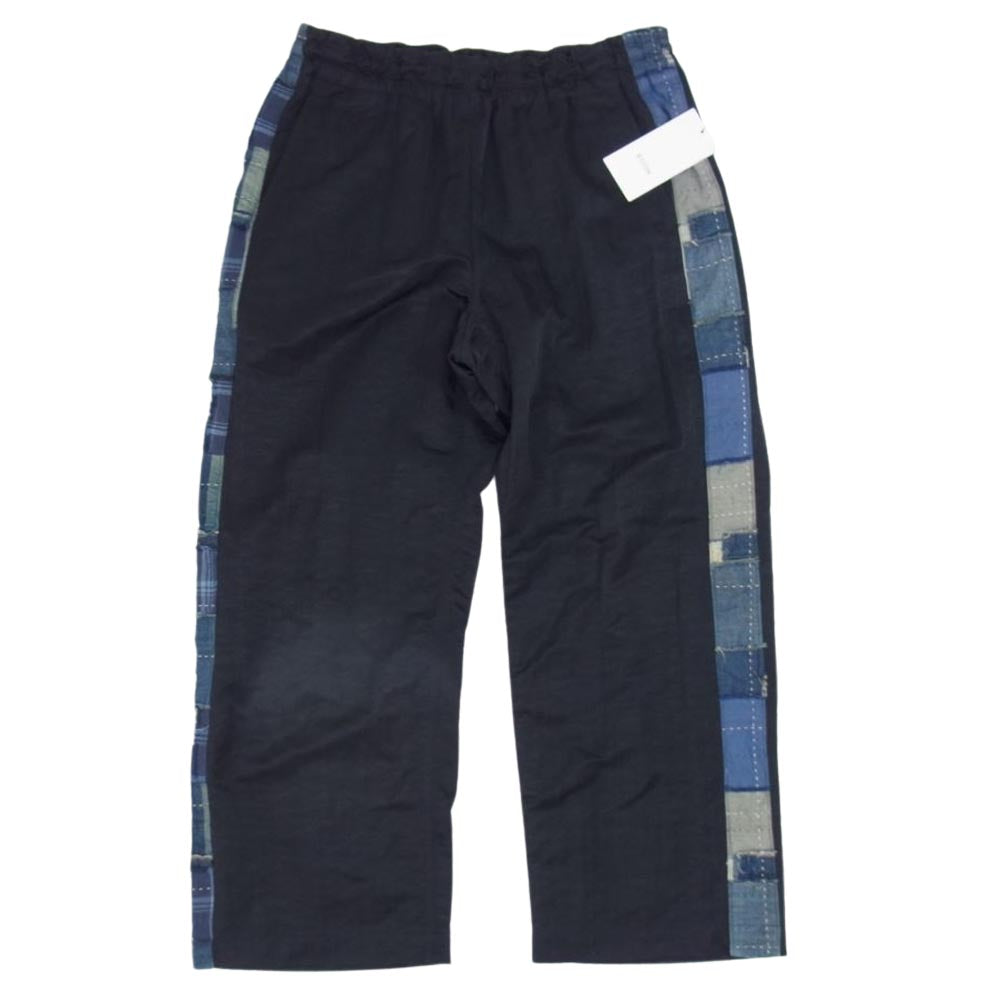 クオン 20SS 2002-PT0101 Track Pants トラックパンツ 塩縮ナイロン サイド襤褸 ブラック系 M【極上美品】【中古】