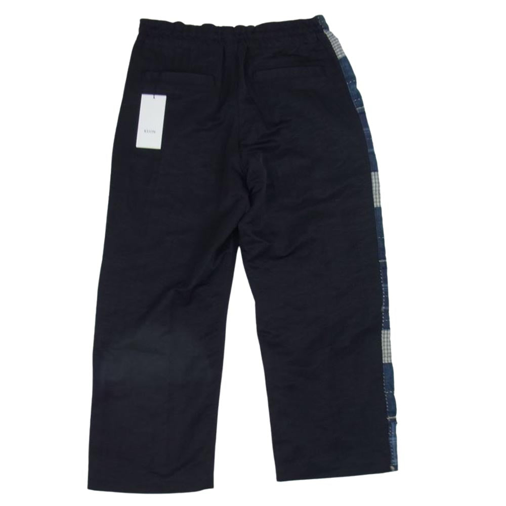 クオン 20SS 2002-PT0101 Track Pants トラックパンツ 塩縮ナイロン サイド襤褸 ブラック系 M【極上美品】【中古】