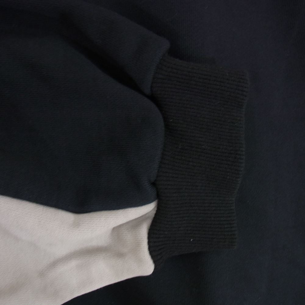 WIND AND SEA ウィンダンシー 20AW WDS-20A-TPS-02 WDS 2T SWEST SHIRT ネックロゴ刺繍 スウェット トレーナー ブラック系 L【中古】