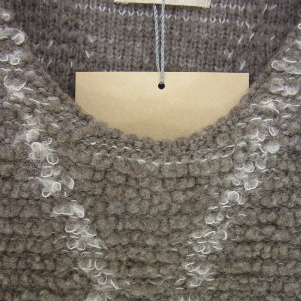 ネサーンス 17A-NSA-KN-06 TRELLIS PATTERN KNIT トレリス パターン ニット ジャカードニット チャコール系 M【新古品】【未使用】【中古】